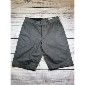 Volcom Shorts Men's Dark Gray Charcoal Casual Chino Khaki Size 28
